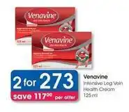 Clicks Intensive leg vein health cream offer