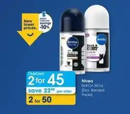 Clicks Nivea - roll-on offer