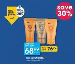 Clicks Clicks - sunprotect suncare products offer