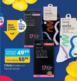 Clicks Clicks - clicks hosiery or trendy socks offer
