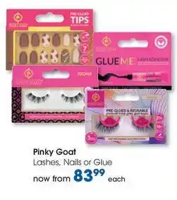 Clicks Lashes, nails or glue offer