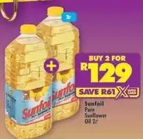 Shoprite Sunfoil - pure sunflower oil offer