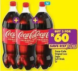 Shoprite Coca cola - original less sugar soft drink offer