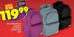 Shoprite Multi-pocket backpack offer