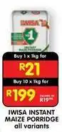Shoprite Iwisa - instant maize porridge offer
