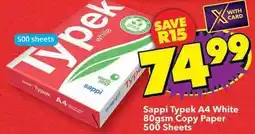 Shoprite Typek - copy paper offer