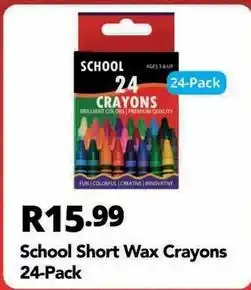 Shoprite Creative - school short wax crayons offer