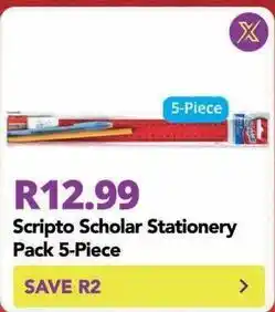 Shoprite Scripto - scholar stationery pack offer