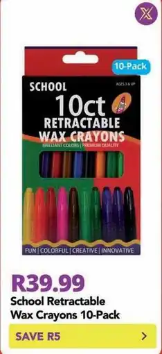 Shoprite Creative - retractable wax crayons offer