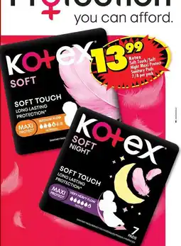 Shoprite Kotex - soft offer