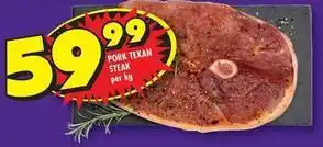 Shoprite Texan - pork steak offer
