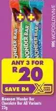 Shoprite Wonder bar chocolate bar offer