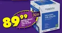 Shoprite Crystal valley - full cream long life milk 6x1l offer