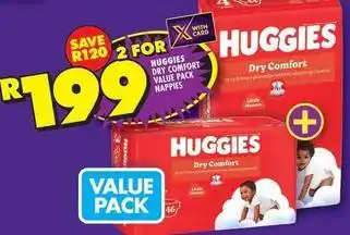 Huggies - dry comfort value pack nappies