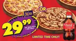 Shoprite Coca cola - any small pizza or coke 300ml offer