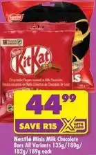 Shoprite Nestlé - minis milk chocolate bars all variants offer