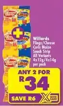 Shoprite Willards - fling/cheese curls maize snack strips offer