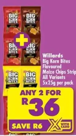 Shoprite Willard's Big Korn Bites offer