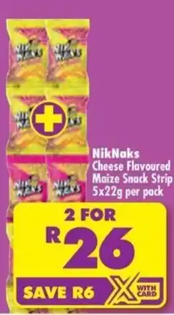 Shoprite NikNaks Cheese Flavoured Maize Snack Strip offer