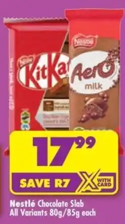 Nestlé Chocolate Slab
