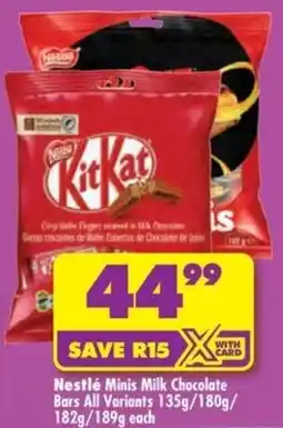 Shoprite Nestlé Minis Milk Chocolate Bars offer
