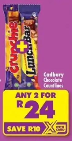 Shoprite Cadbury Chocolate Countlines offer