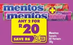 Shoprite Mentos Sweets offer