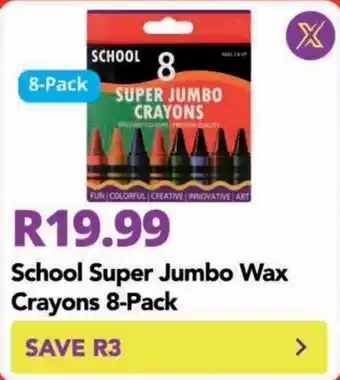 School Super Jumbo Wax Crayons