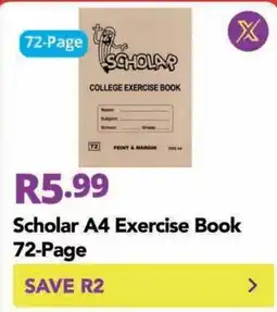 Shoprite Scholar A4 Exercise Book offer