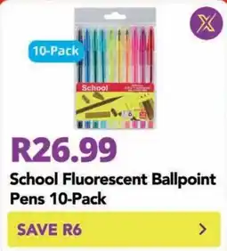 Shoprite School Fluorescent Ballpoint Pens offer