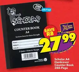 Shoprite Scholar A4 Hardcover Counter Book offer