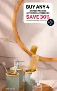PEP Buy any 4 bamboo trimmed bathroom accessories save 30% offer