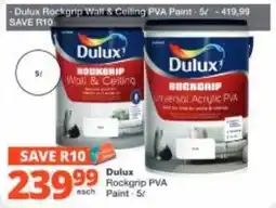 Checkers Hyper Dulux Rockgrip Wall & Ceiling PVA Paint offer