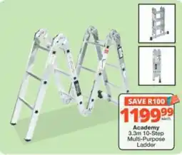 Checkers Hyper Academy 3.3m 10-Step Multi-Purpose Ladder offer