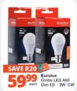 Checkers Hyper Eurolux Globe LED A60 offer