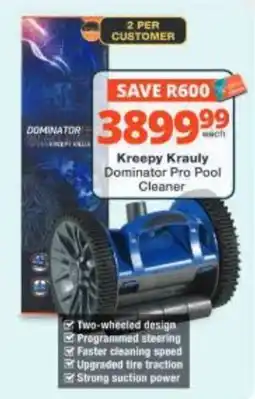 Checkers Hyper Kreepy Krauly Dominator Pro Pool Cleaner offer