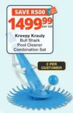 Checkers Hyper Kreepy Krauly Bull Shark Pool Cleaner Combination Set offer