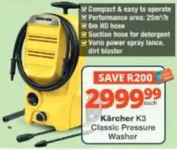 Checkers Hyper Kärcher K3 Classic Pressure Washer offer