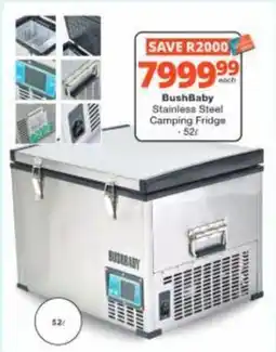 Checkers Hyper BushBaby Stainless Steel Camping Fridge offer