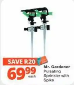 Checkers Hyper Mr. Gardener Pulsating Sprinkler with Spike offer
