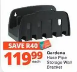Checkers Hyper Gardena Hose Pipe Storage Wall Bracket offer