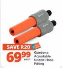 Checkers Hyper Gardena Adjustable Nozzle Hose Fitting offer