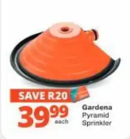 Checkers Hyper Gardena Pyramid Sprinkler offer