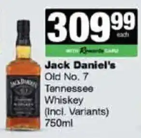 Jack Daniel's Old No. 7 Tennessee Whiskey