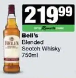 Spar Tops Bell's Blended Scotch Whisky offer