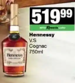 Spar Tops Hennessy V.S Cognac offer