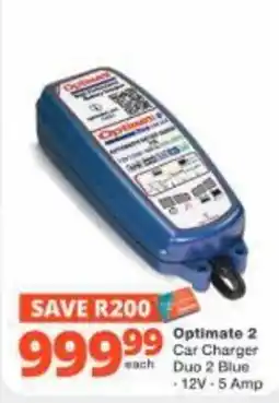 Checkers Hyper Optimate 2 Car Charger Duo 2 Blue offer