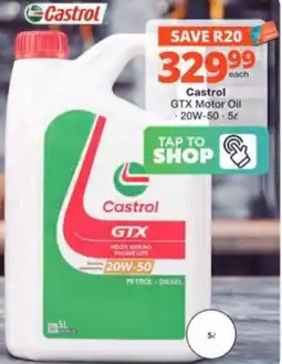 Checkers Hyper Castrol GTX Motor Oil offer