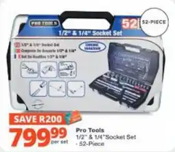 Checkers Hyper Pro Tools 1/2" & 1/4" Socket Set offer