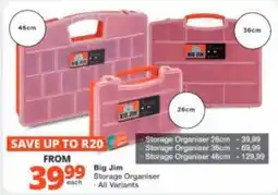 Checkers Hyper Big Jim Storage Organiser offer